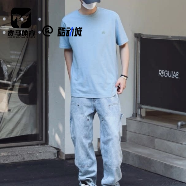 可隆男女吸湿抗菌圆领短袖T恤