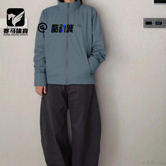 KOLON SPORT可隆 灰蓝男子户外运动休闲立领夹克外套JWJJS24151,运动服/休闲服装,运动茄克/外套,淘宝优惠券,粉丝福利购,淘宝优惠卷