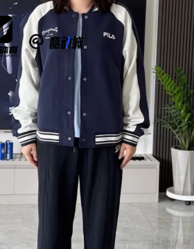 FILA斐乐 ORIGINALE 秘镜蓝女子时尚百搭棒球服外套F11W519505FDB