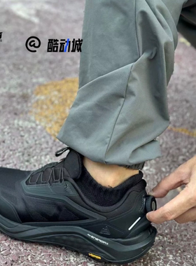 FILA斐乐 BOA雪狼2代黑色男子越野跑步鞋运动休闲鞋A12M431202FBB