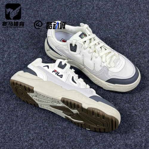 斐乐COMP白色轻便透气低帮板鞋