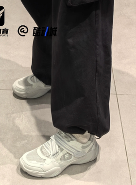 FILA斐乐水滴鞋灰蓝女子透气玛丽珍凉鞋运动休闲鞋T12W521003FDA