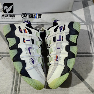 FILA斐乐BUSTER 面包鞋白绿紫女子舒适复古篮球鞋T12W243213FAP