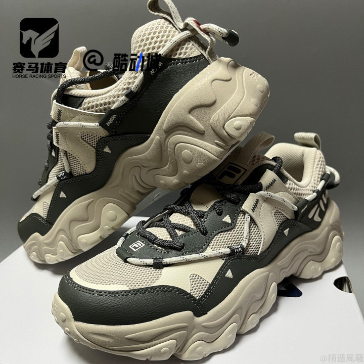 斐乐猫爪5.0白灰经典运动休闲鞋