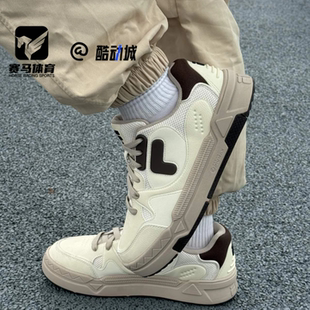 T12M342206FAG 运动鞋 FILA斐乐BANK DX古白色男子防滑耐磨滑板鞋