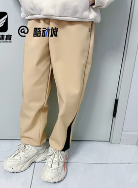 FILA斐乐 ORIGINALE卡其中小童加绒保暖休闲长裤K11B511801F-BN