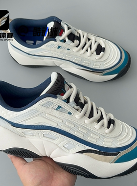 FILA斐乐FIRE火焰白黑蓝男子舒适百搭复古篮球鞋T12M513209FSB