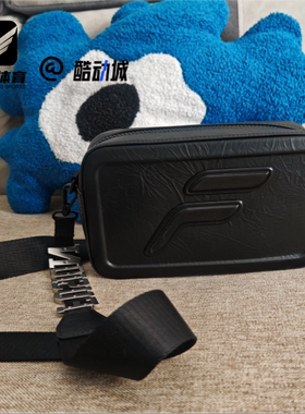 FILA斐乐 深黑男女时尚经典百搭相机包单肩斜挎包T13U423122FBK