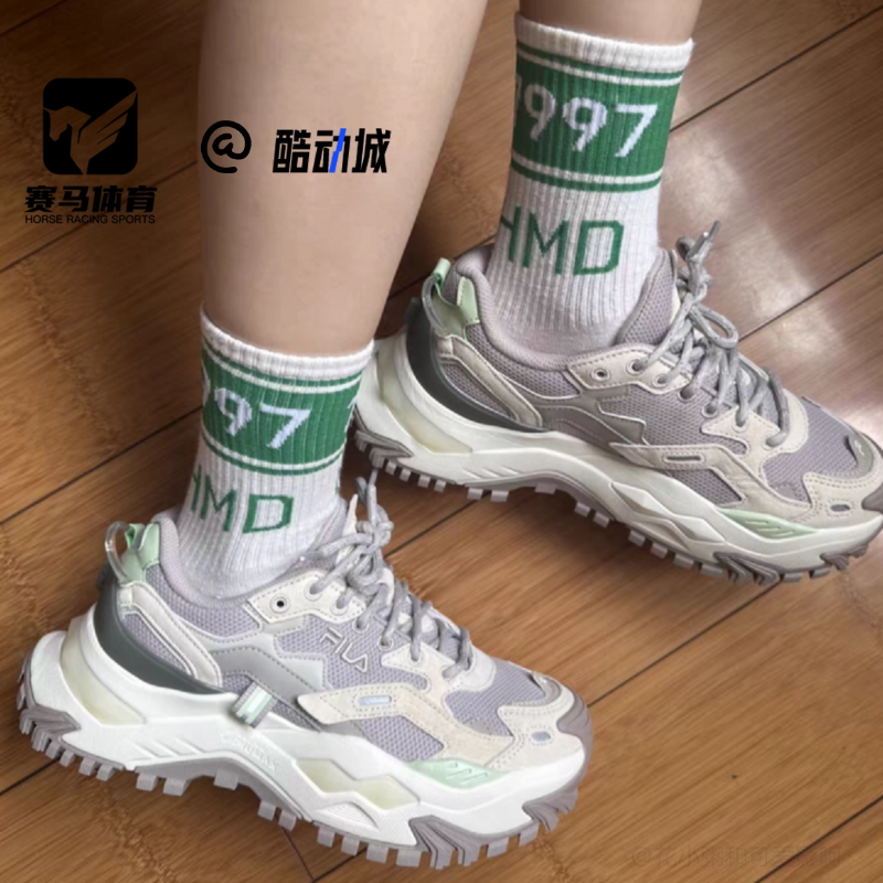 斐乐硬糖鞋女子厚底老爹鞋运动鞋