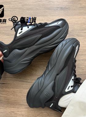 FILA斐乐BUZZARD陨石黑色女子百搭运动休闲老爹鞋T12W541117FBK