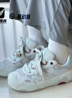 FILA斐乐蛋包鞋白蓝女子舒适时尚耐磨运动休闲板鞋F12W542208FLI