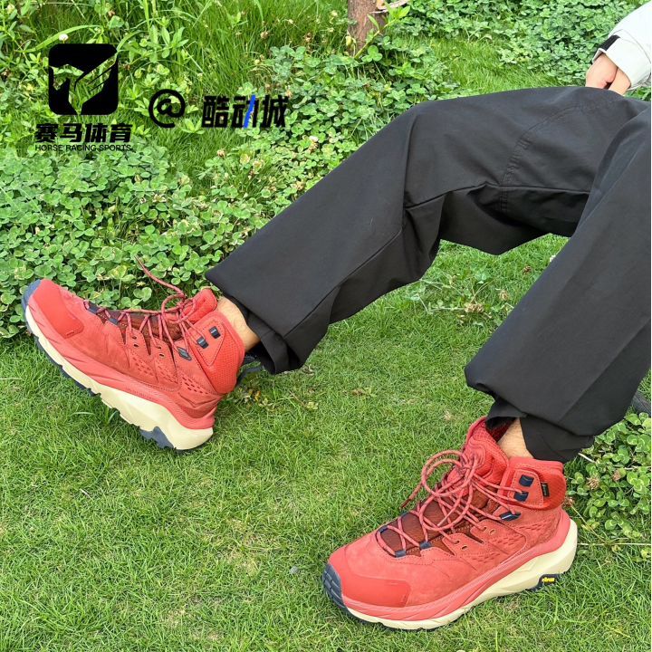 HOKAKahaGTX红色男登山徒步鞋