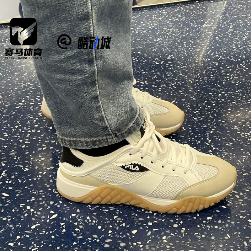 斐乐沙流鞋白色板鞋运动休闲鞋