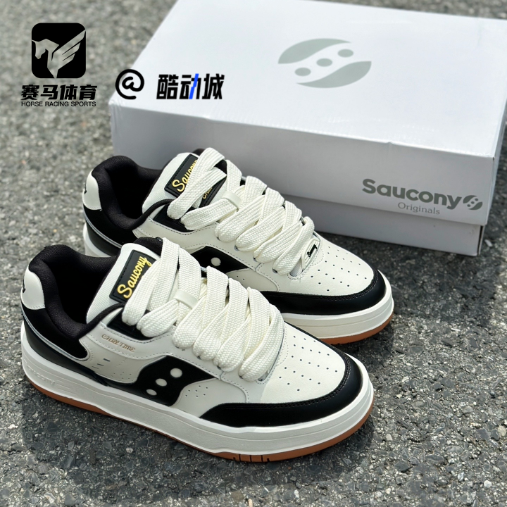 Saucony索康尼Chilltime米黑男女舒适百搭运动休闲板鞋S79045-3,运动鞋new,运动休闲鞋,淘宝优惠券,粉丝福利购,淘宝优惠卷