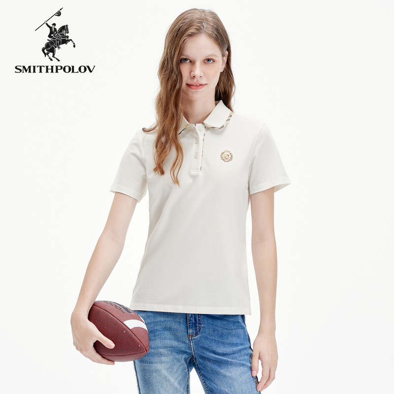 斯密特保罗印花休闲polo衫女