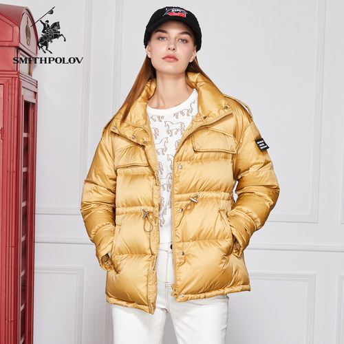 斯密特保罗高领羽绒服女冬