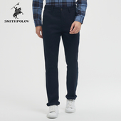 商务休闲纯色直筒职场休闲裤 SMITHPOLOV斯密特保罗2024秋季 新款 男