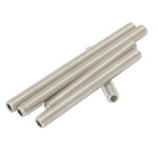 加长紧定螺钉304不锈钢平端内六角机米螺丝无头顶丝M3M4M5M6M8M24