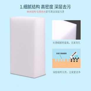 海绵擦厨房纳米魔力擦擦鞋去污不伤锅洗碗布耐用白洁快双面清洁布