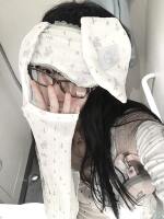 MonddoM·SS [Official Version] Original Little Angel Printed Rabbit Ear Eye Mask Leg Covers thumbnail 7