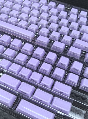 FKKeys果冻魔浪系列键帽OEM侧刻小全套136键PC透明磁轴机械键盘