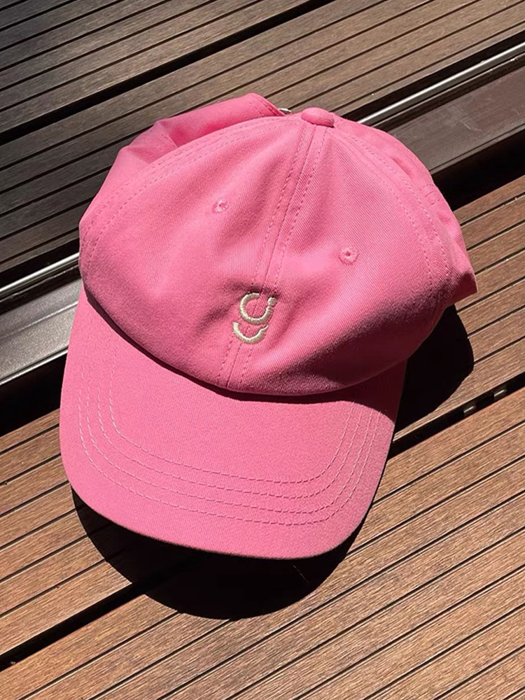 Gymie宽檐刺绣鸭舌运动帽