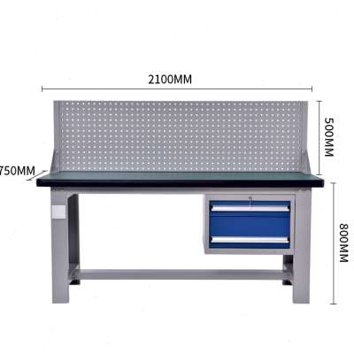 新款五金防静电重型工作台不锈钢承重1吨维修车间钳工台流水线操