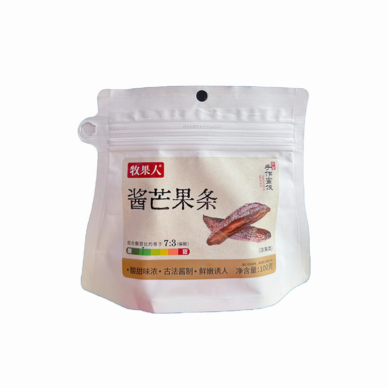 [牧果人]酱芒果条袋装酸甜味古法酱制芒果干蜜饯果脯解馋零食小吃