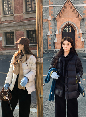 SHAOER【风中絮语】韩版宽松中长款加厚保暖羽绒服女 S725X21474