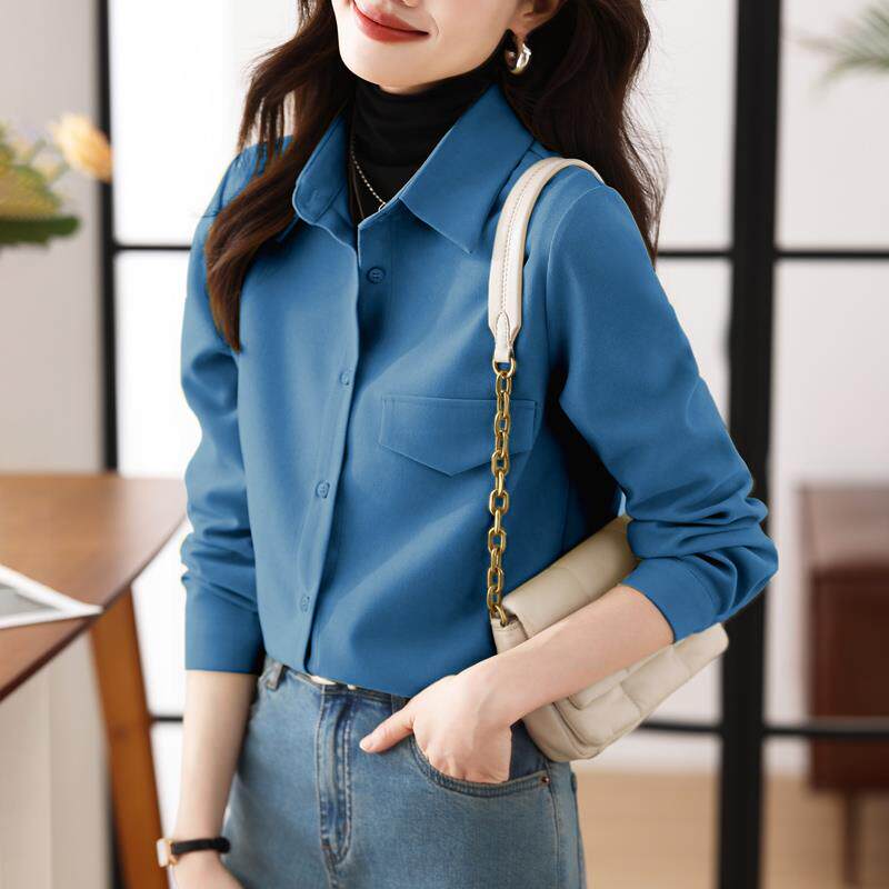 ROUMIKL高端贵夫人时尚衬衫女秋冬季品牌广州十三行广东普宁磨毛