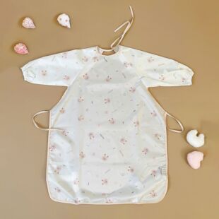 JulyMoly宝宝罩衣全身一体式反穿衣儿童吃饭防水防脏婴儿饭兜