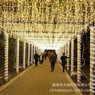 工厂直销星星窗帘灯LED冰条灯婚庆装饰灯宾馆酒店家庭派对装饰