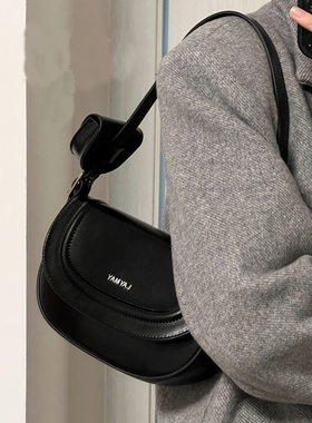 礼美LayMay包包女2025新款春夏高级感单肩斜挎包通勤腋下包马鞍包