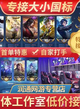 王者荣耀代练打国服大小国标工作室省金标巅峰赛战力上分魔方排位