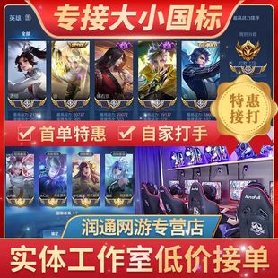 王者荣耀代练打国服大小国标工作室省金标巅峰赛战力上分魔方排位