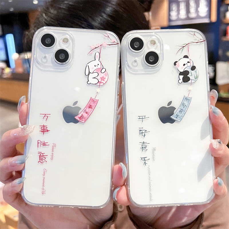 苹果iPhone硅胶情侣卡通防摔