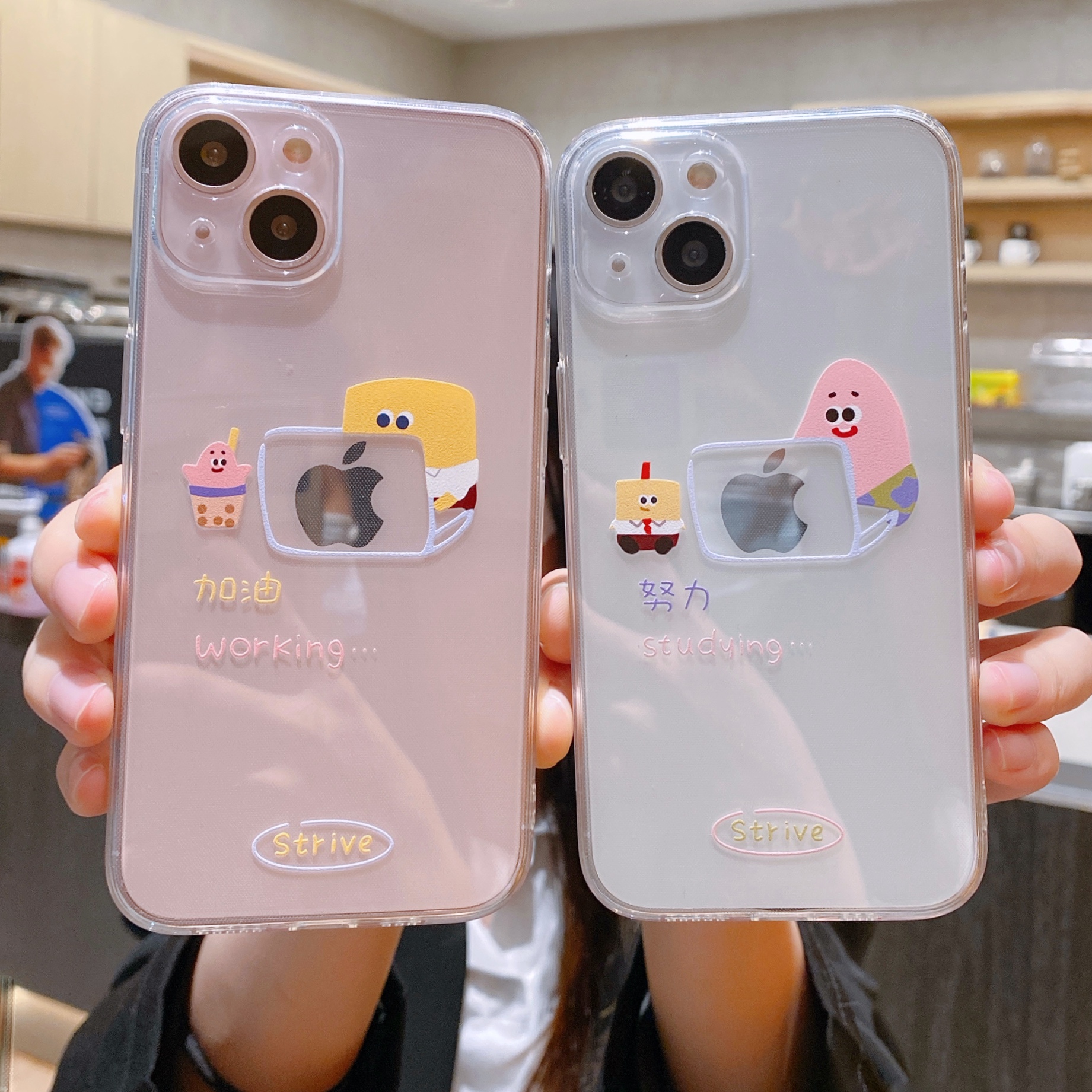 卡通海绵宝宝派大星适用苹果12手机壳iPhone13promax硅胶软xsmax防摔女创意8plus/15可爱情侣se3新款6s/168xs