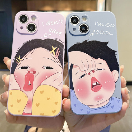 苹果iPhone硅胶卡通保护壳