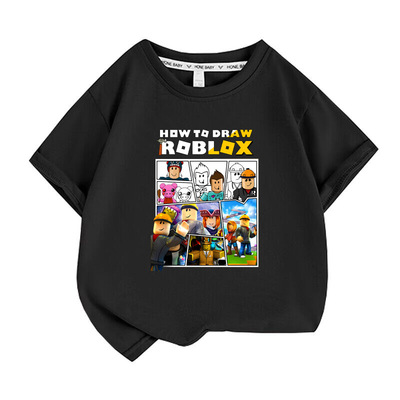 童装ROBLOX周边夏季装短袖T恤男