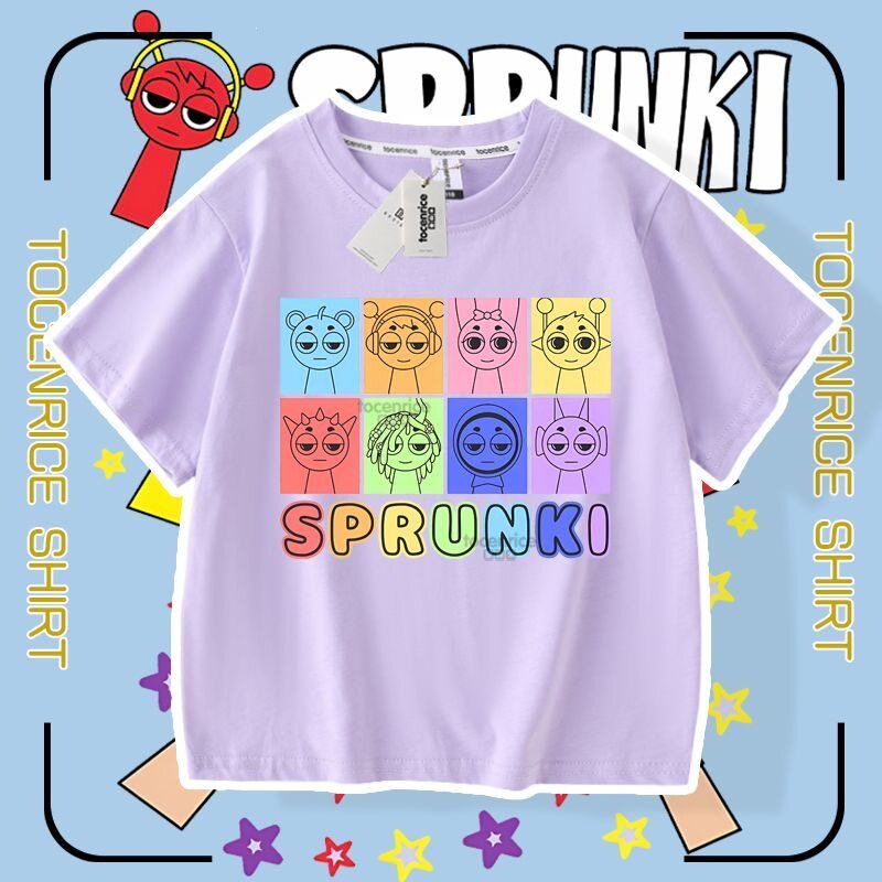 Sprunki节奏盒子衣服儿童t恤短袖