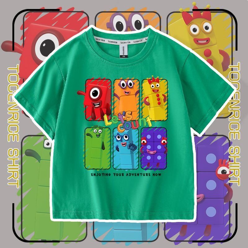 数字积木衣服儿童numberblocks
