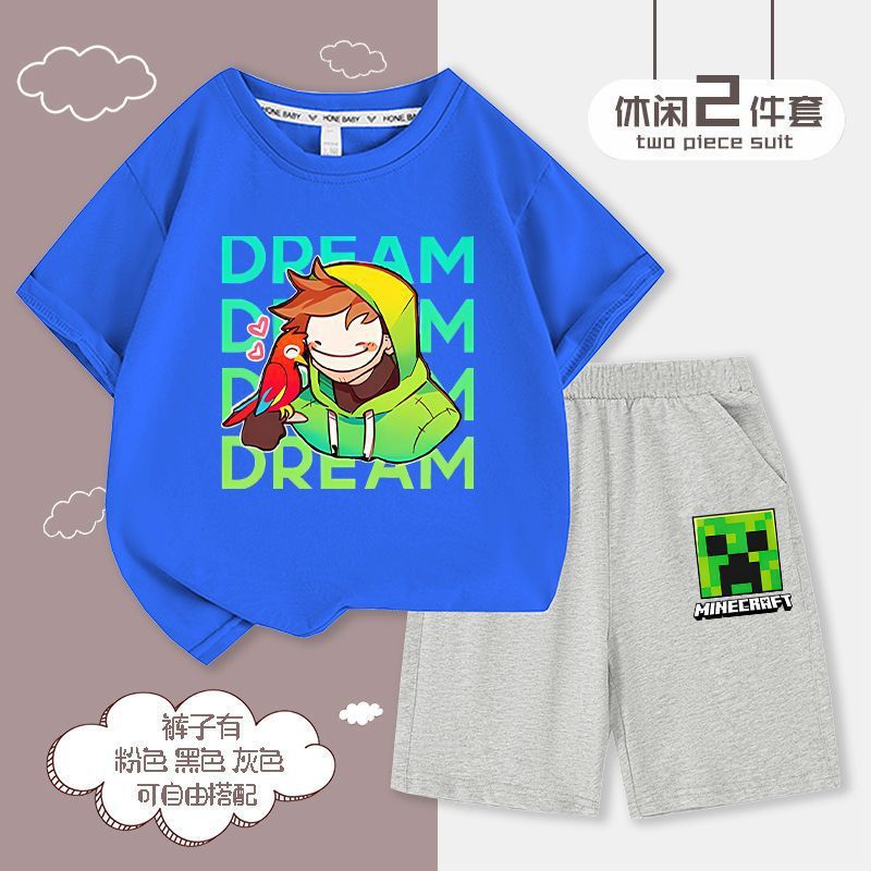 我的世界衣服男童短袖t恤minecr