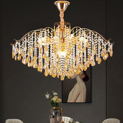 法式主卧室灯新款水晶客厅吊灯