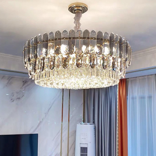 客厅灯大厅吊顶灯餐厅灯简约现代 轻奢风灯具 新款 水晶灯卧室港式