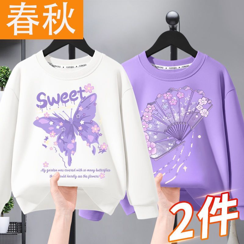 儿童长袖上衣女秋季新款