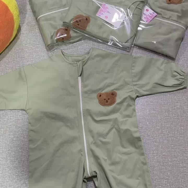 宝宝爬爬服罩衣透气宽松