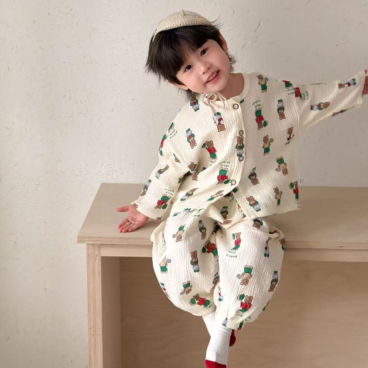 春季新款儿童休闲纯棉套