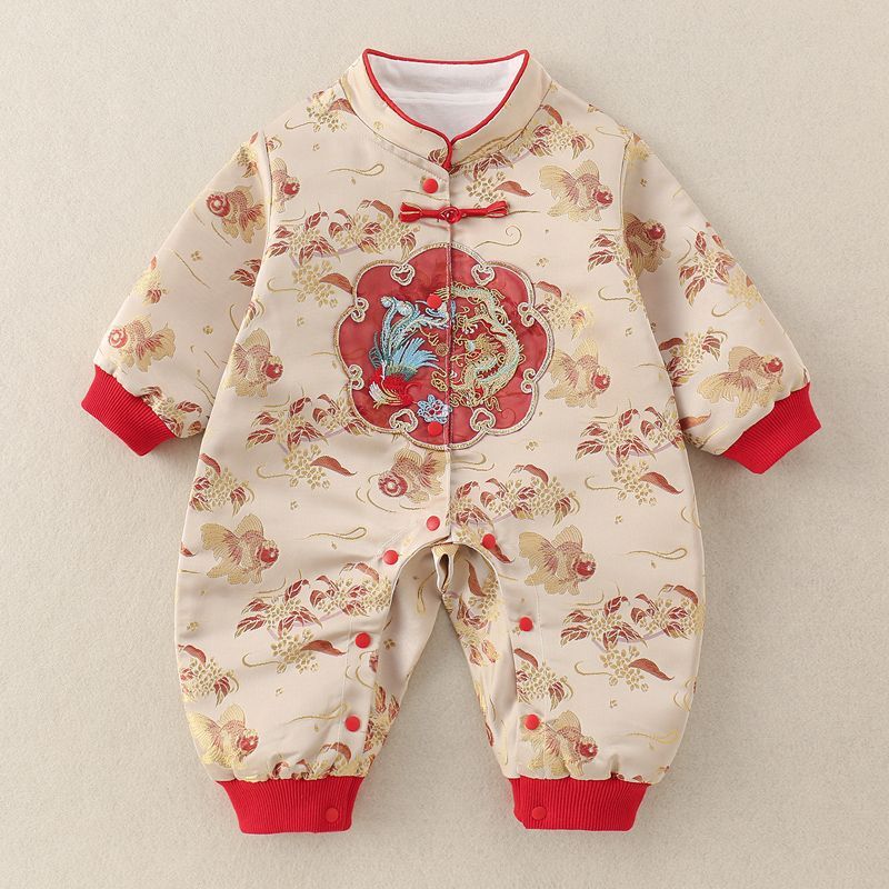 婴儿衣服秋装新中式唐装