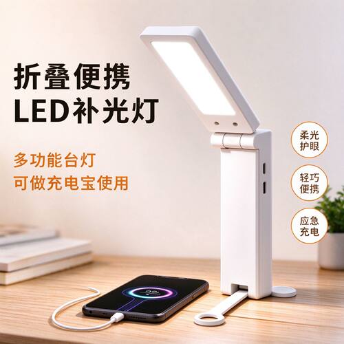 便携折叠LED充电台灯