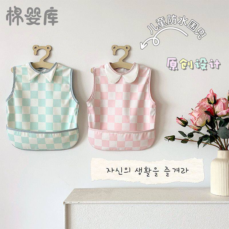 幼儿园围兜吃饭宝宝穿衣